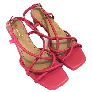 PINK ANTHROPOLOGIE STRAPPY HEELS